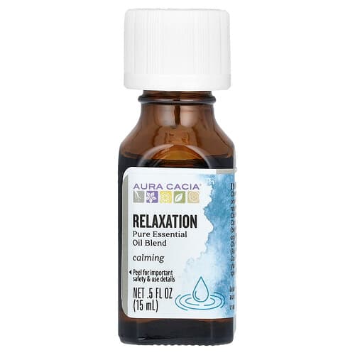 Aura Cacia, Mélange d'huiles essentielles pures, Relaxation, 15 ml