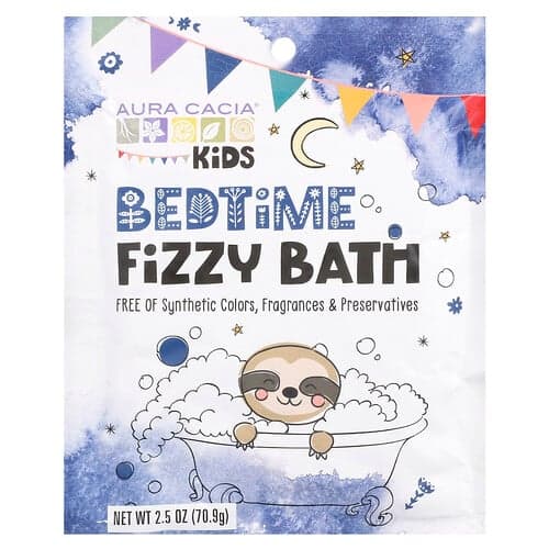 Aura Cacia, Enfants, Bain pétillant pour le coucher, 70,9 g