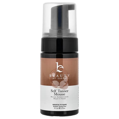 Beauty By Earth, Mousse autobronzante, Moyen à foncé, 97,5 ml