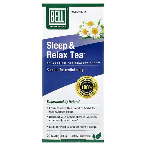 Bell Lifestyle, Sleep & Relax Tea™, 20 sachets de thé, 30 g