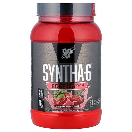 BSN, Syntha-6® Edge, Poudre de protéines pour mélange à boire, Milk-shake à la fraise, 1,06 kg