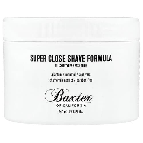 Baxter of California, Formule de rasage Super Près, Tous types de peau, 240 ml