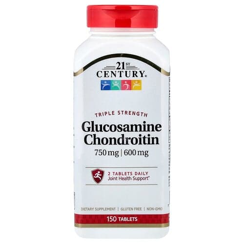 21st Century, Glucosamine chondroïtine, Triple efficacité, 150 comprimés