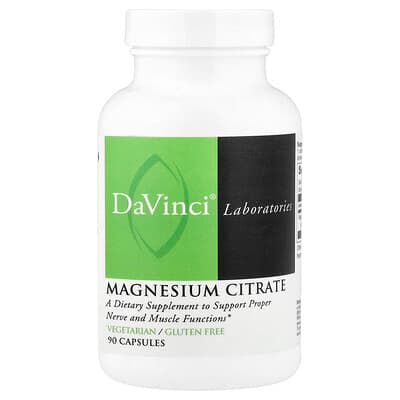 DaVinci Laboratories, Citrate de magnésium, 90 capsules (140 mg pièce)