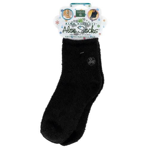 Earth Therapeutics, Aloe Moisture™, Aloe Gloves™, Noir, 1 paire