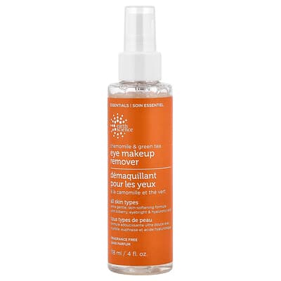 Earth Science, Démaquillant pour les yeux à la camomille et au thé vert, Sans parfum, 118 ml