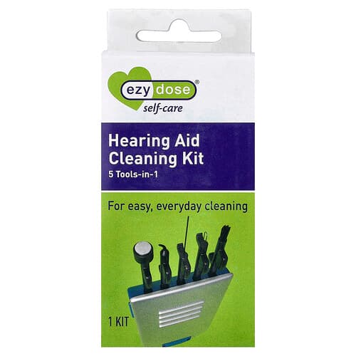 Ezy Dose, Self-Care, Kit de nettoyage pour aides auditives, 1 kit