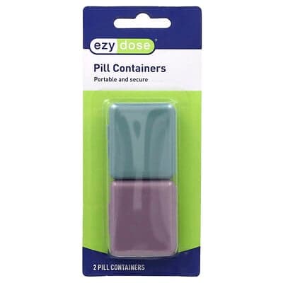 Ezy Dose, Contenants de pilules portables, 2 pièces
