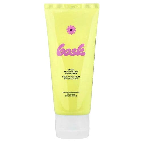 Bask Suncare, Lotion écran solaire hydratante et pure, FPS 50, 100 ml