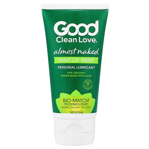 Good Clean Love, Presque Naked®, Lubrifiant personnel, Note de menthe, 50 ml
