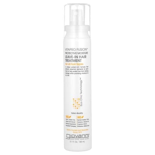 Giovanni, Vitapro Fusion, Hydratation protectrice, Traitement capillaire sans rinçage, Pour tous types de cheveux, 150 ml