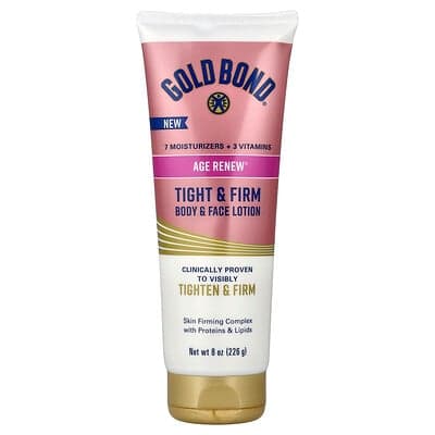 Gold Bond, Age Renew®, Serré et ferme, Lotion pour le corps et le visage, 226 g