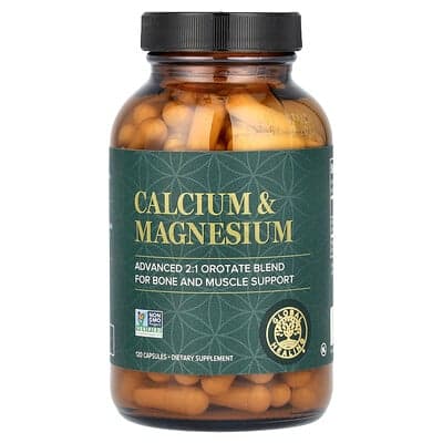 Global Healing, Calcium et magnésium, 120 capsules