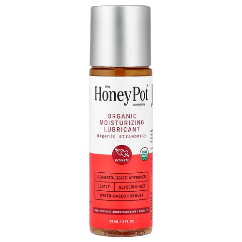 The Honey Pot Company, Lubrifiant hydratant biologique, Fraise biologique, 59 ml