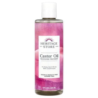 Heritage Store, Huile de ricin, Traitement nourrissant, 237 ml