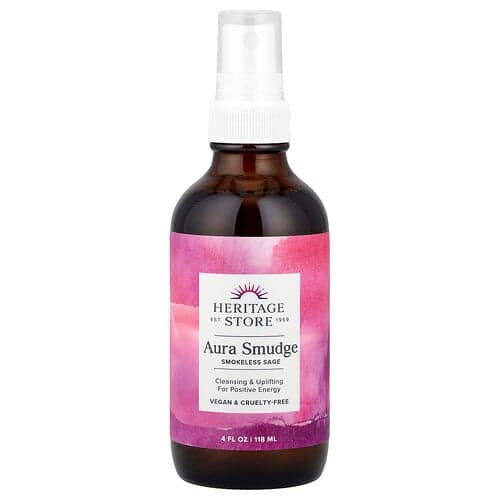 Heritage Store, Aura Smudge, Sauge sans fumée, 118 ml