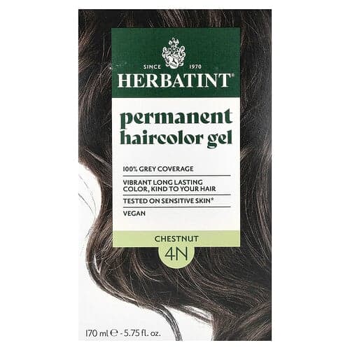 Herbatint, Gel de coloration permanente, 4n, châtaigne, 135 ml (4.56 fl oz)