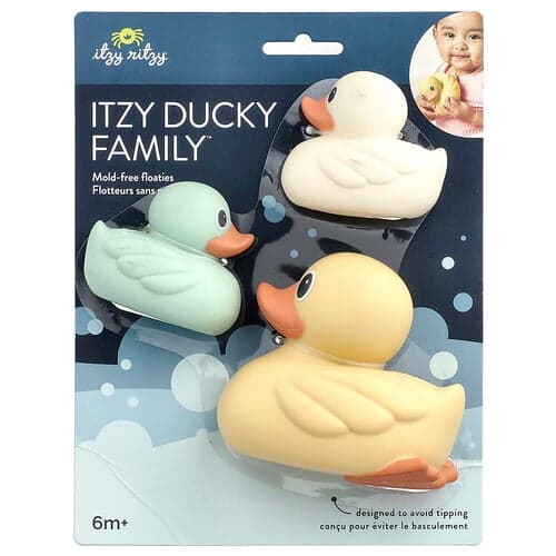 itzy ritzy, Itzy Ritzy Ducky Family™, Jouet pour le bain, À partir de 6 mois, 3 pièces