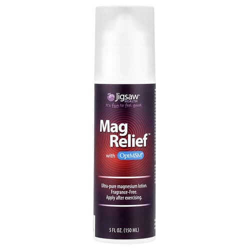 Jigsaw Health, Mag Relief™ avec OptiMSM®, Sans parfum, 150 ml