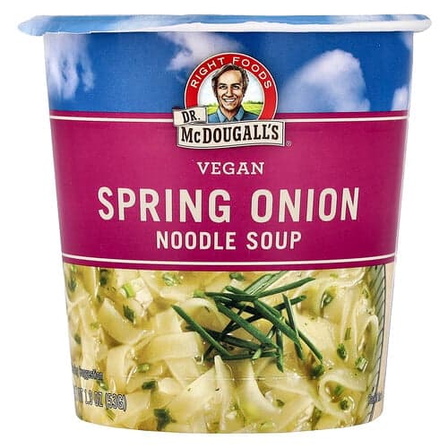 Dr. McDougall's, Soupe vegan aux nouilles et aux oignons nouveaux, 53 g