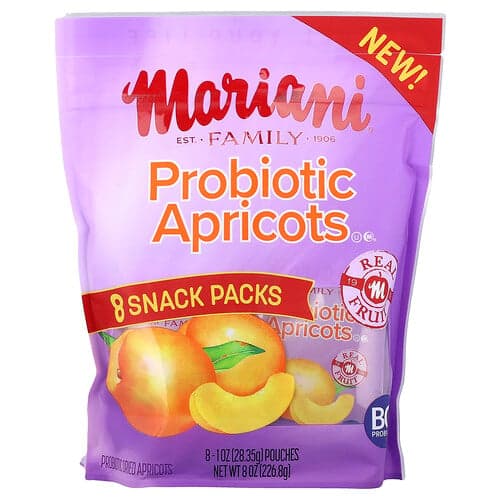 Mariani, Abricots probiotiques, 8 sachets, 28,25 g chacun