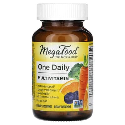 MegaFood, Multivitamine journalière, 60 comprimés