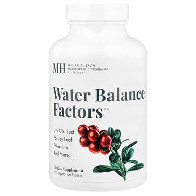 Michael's Health, Water Balance Factors™, 120 comprimés végétariens