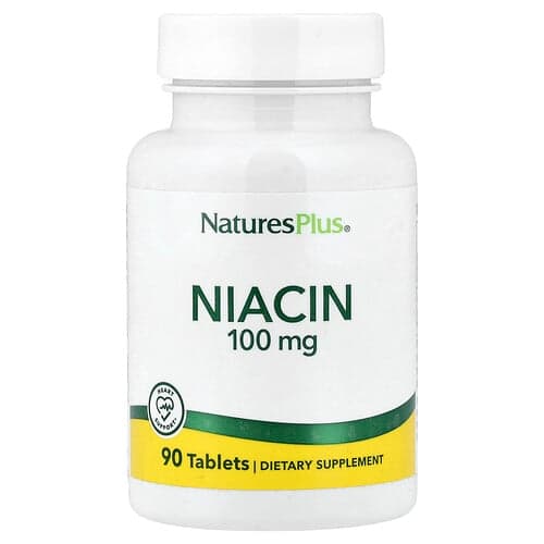 NaturesPlus, Niacine, 100 mg, 90 comprimés
