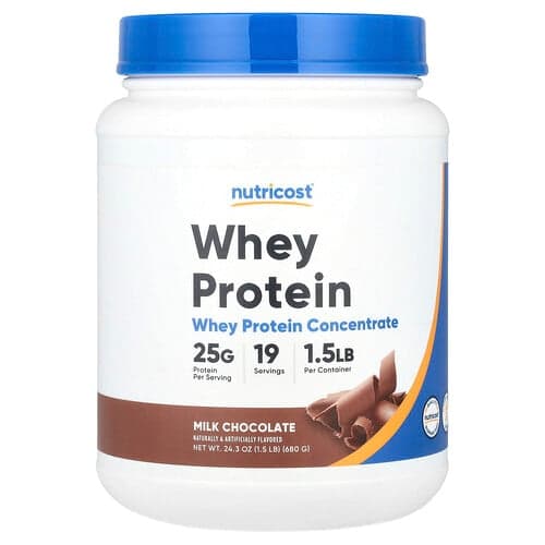 Nutricost, Concentré de protéines de lactosérum, Chocolat au lait, 680 g