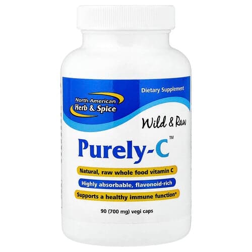 North American Herb & Spice, Purely-C™, 700 mg, 90 capsules végétales