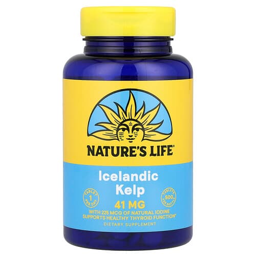 Nature's Life, Kelp islandais, 41 mg, 500 comprimés