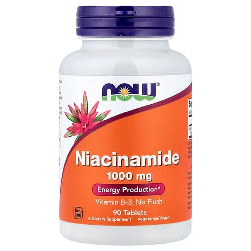 NOW Foods, Nicotinamide, 1000 mg, 90 comprimés