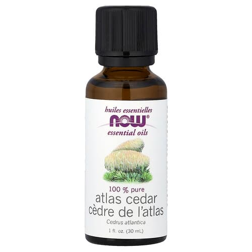 NOW Foods, Huiles Essentielles (Essential Oils), Cèdre de l'Atlas, 30 ml (1 fl oz)