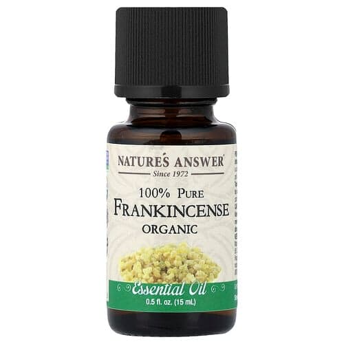 Nature's Answer, Huile essentielle biologique 100 % pure, Encens, 15 ml