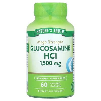 Nature's Truth, Chlorhydrate de glucosamine, Mega Strength, 1500 mg, 60 comprimés-capsules enrobés