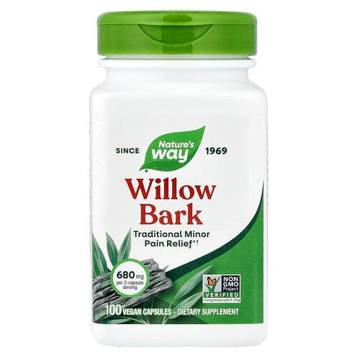 Nature's Way, Écorce de saule, 100 capsules vegan (340 mg par capsule)