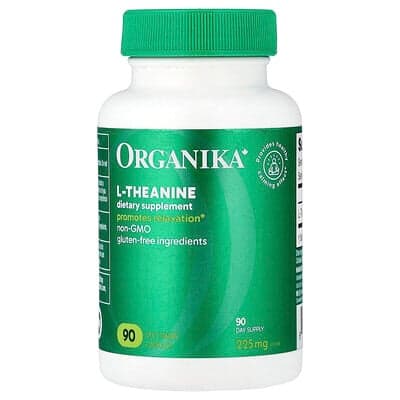 Organika, L-théanine, 225 mg, 90 capsules végétariennes