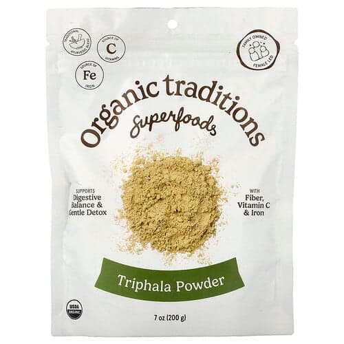 Organic Traditions, Superaliments, Triphala en poudre, 200 g