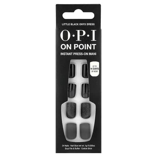 OPI, On Point, Manipulateur instantané, Coupe courte, Petite robe en onyx noir, Kit de 27 pièces
