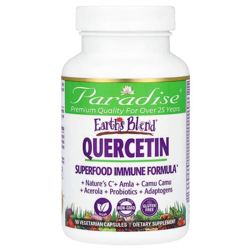 Paradise Herbs, Earth's Blend, Quercétine, 90 capsules végétariennes