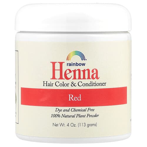 Rainbow Research, Henné, Coloration et après-shampoing, Rouge, 4 oz (113 g)