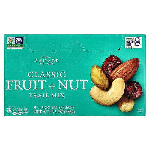 Sahale Snacks, Mélange de fruits secs et séchés, 9 sachets, 42,5 g pièce