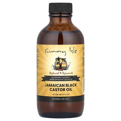 Sunny Isle, Huile de ricin noire jamaïcaine, 118 ml