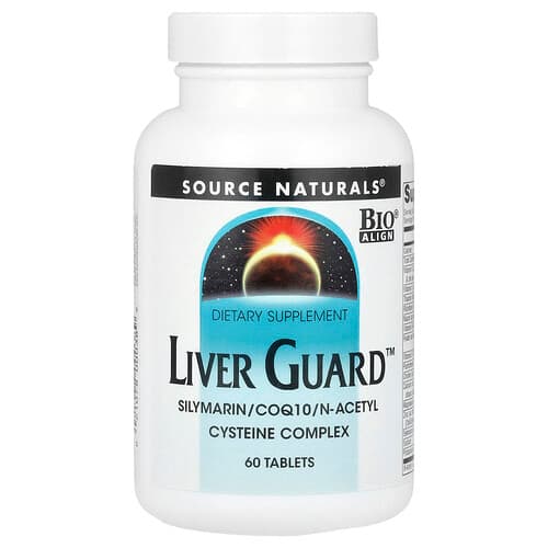 Source Naturals, Liver Guard™, Silymarine, CoQ10, Complexe de N-acétylcystéine, 60 comprimés