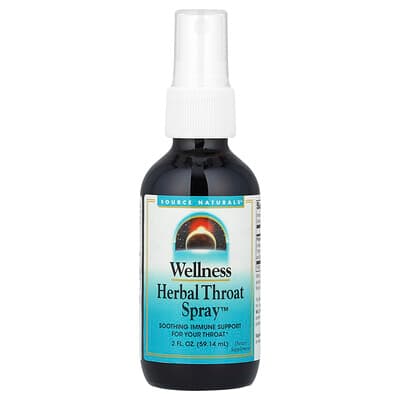 Source Naturals, Bien-être, Spray aux plantes pour la gorge, 2 fl oz (59,14 ml)