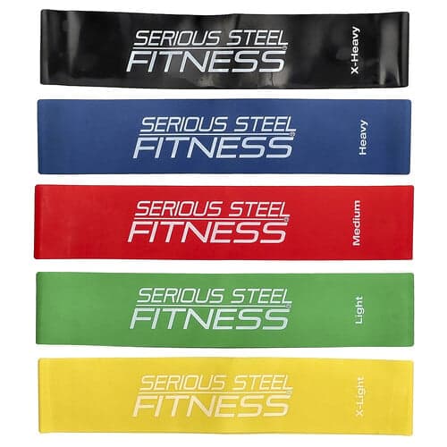 Serious Steel Fitness, Pack de mini boucles, 25 cm, 5 pièces