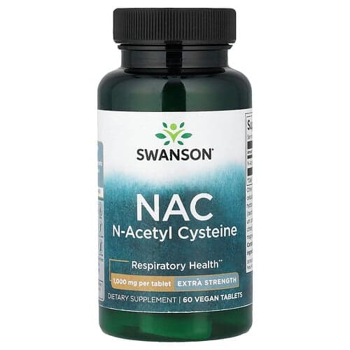 Swanson Vitamins, NAC, 60 comprimés végans (1 g pièce)