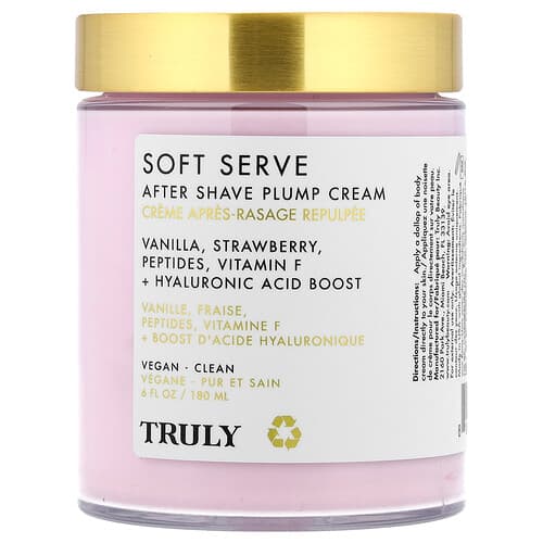 Truly Beauty, Crème repulpante après-rasage, Soft Serve, 180 ml