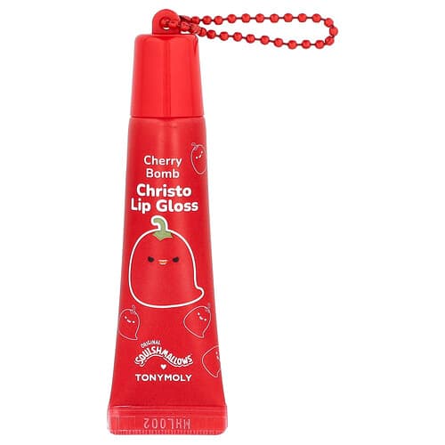 TonyMoly, Original SquisHMallows™, Gloss à lèvres Christo Key, Cerise, 11 g