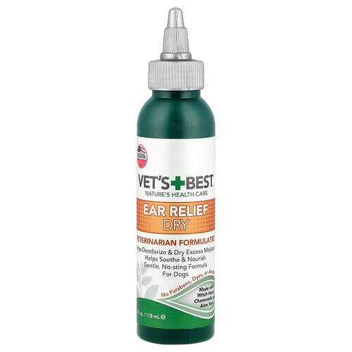 Vet's Best, Soulagement des oreilles sèches, Pour chiens, 118 ml